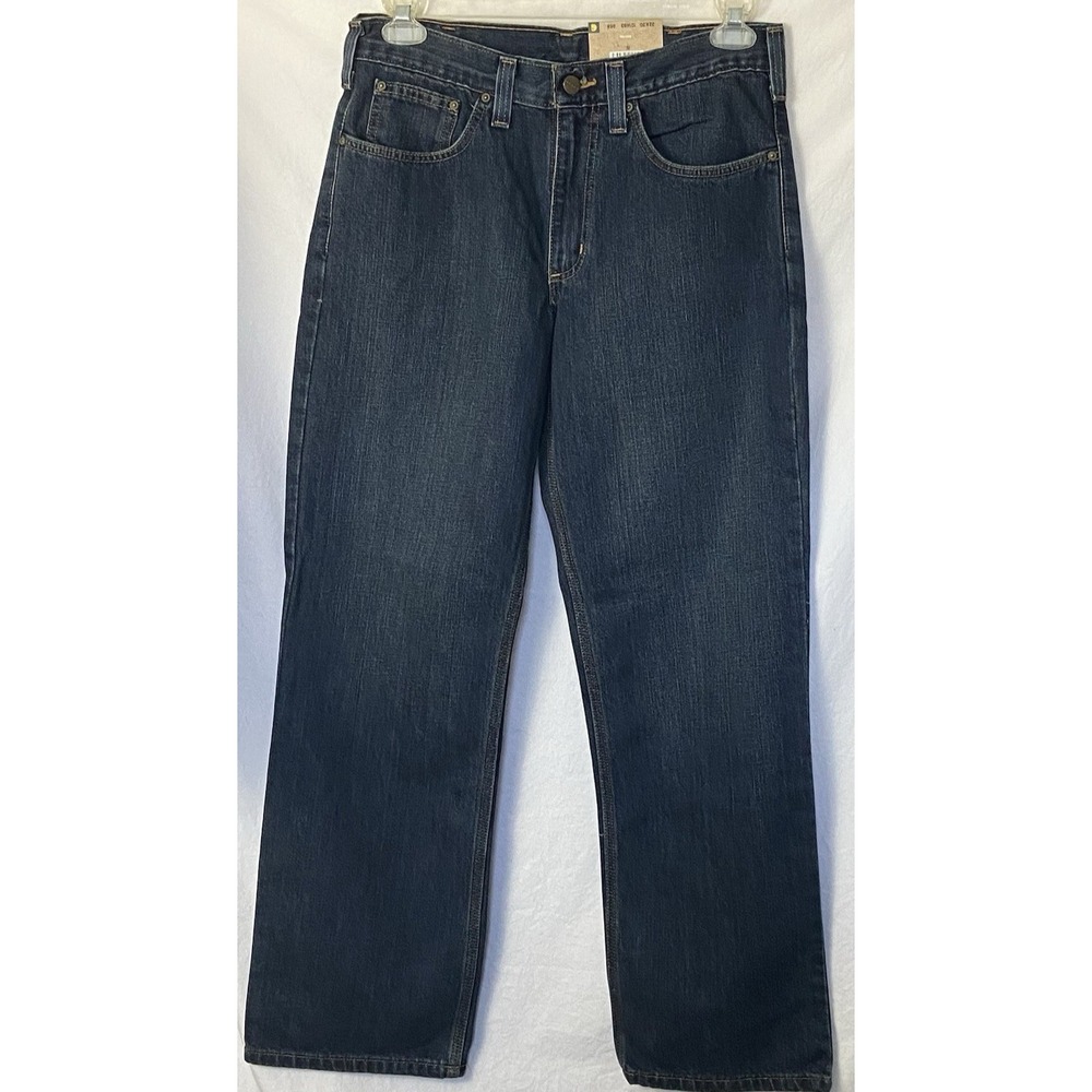 Carhartt Holter Jeans Mens 40x34 NWT Blue‎ Relaxed Fit Straight Workwear